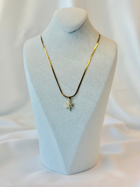 Mavi Kutup Yıldızı Kolye