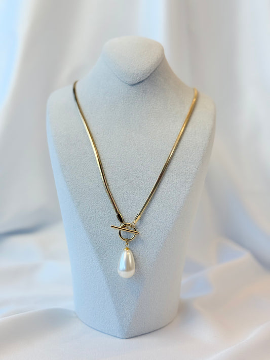 Damla İncili Düğüm Kolye