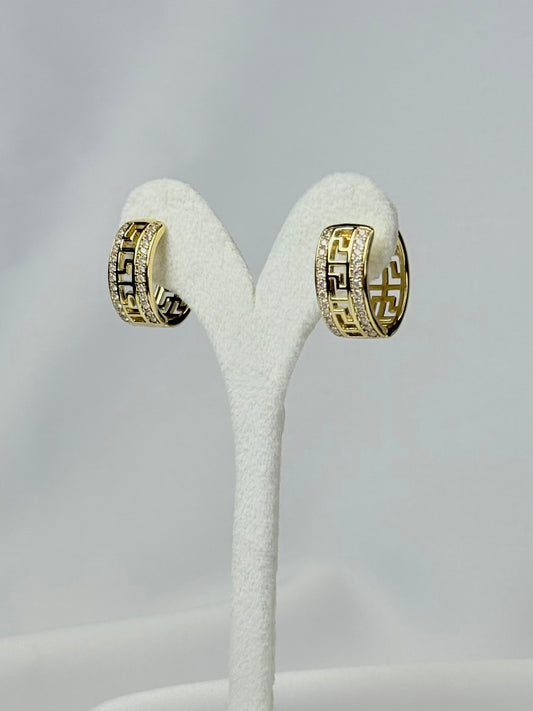 Özel Seri Xuping Yunan Desen Küpe