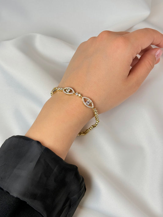 Özel Seri Xuping Zirkon Taşlı Göz Bileklik