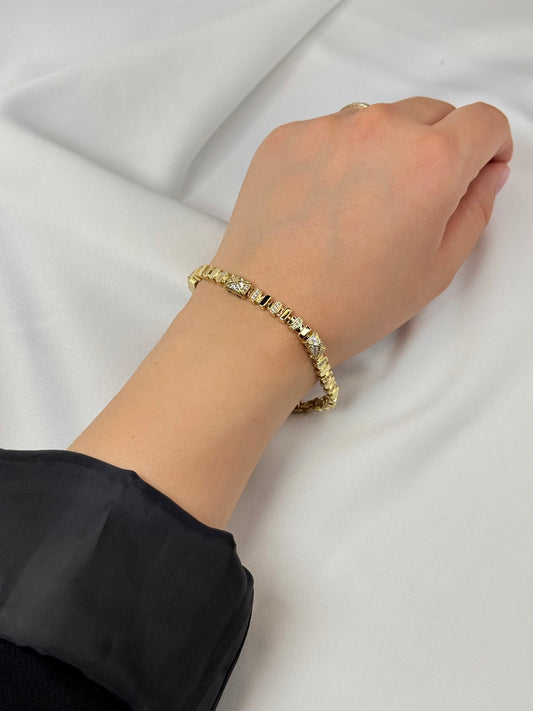 Özel Seri Xuping Baget X Desen Bileklik