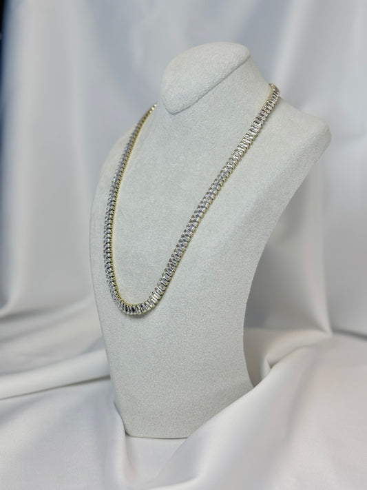 Gold Baget Zirkon Taşlı Kolye