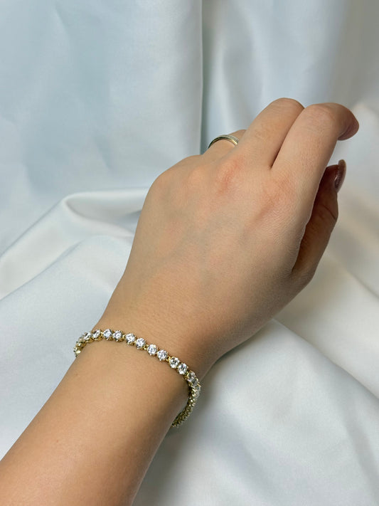 Özel Seri Xuping Oval Kristal Taşlı Bileklik