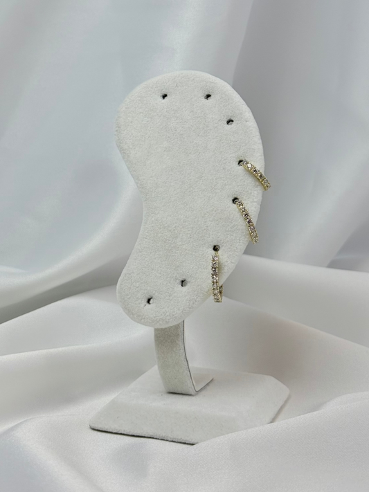 Özel Seri Xuping 3'lü Zirkon Taşlı Set Küpe