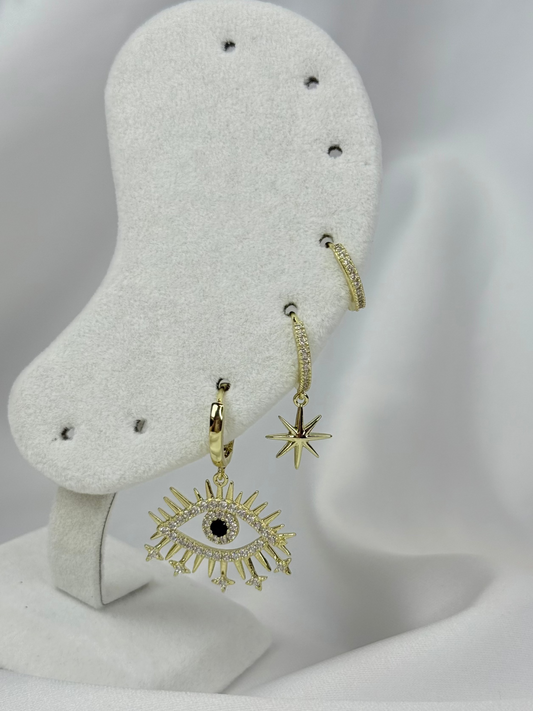 Özel Seri Xuping 3'lü Göz Küpe Set