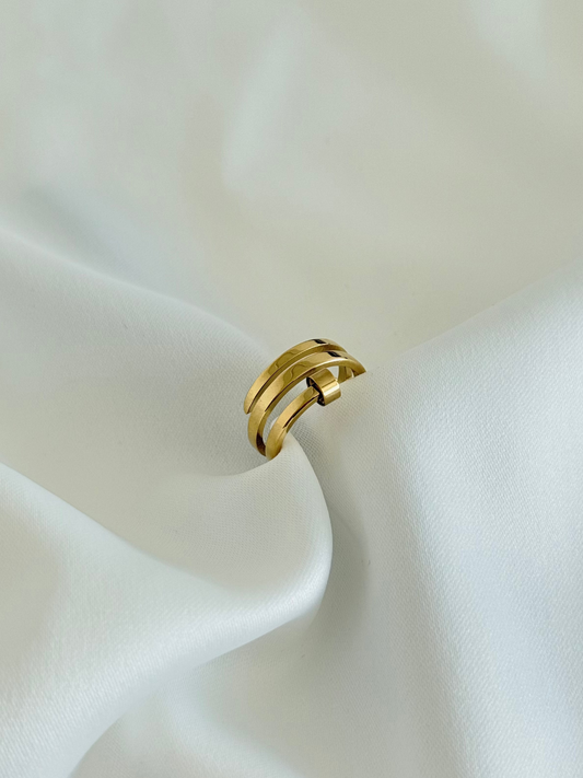 Çift Tur Kelepçe Yüzük