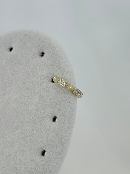 Özel Seri Xuping Gold Taşlı Helix Küpe