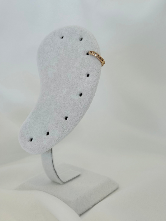 Özel Seri Xuping Rose Gold Taşlı Helix Küpe