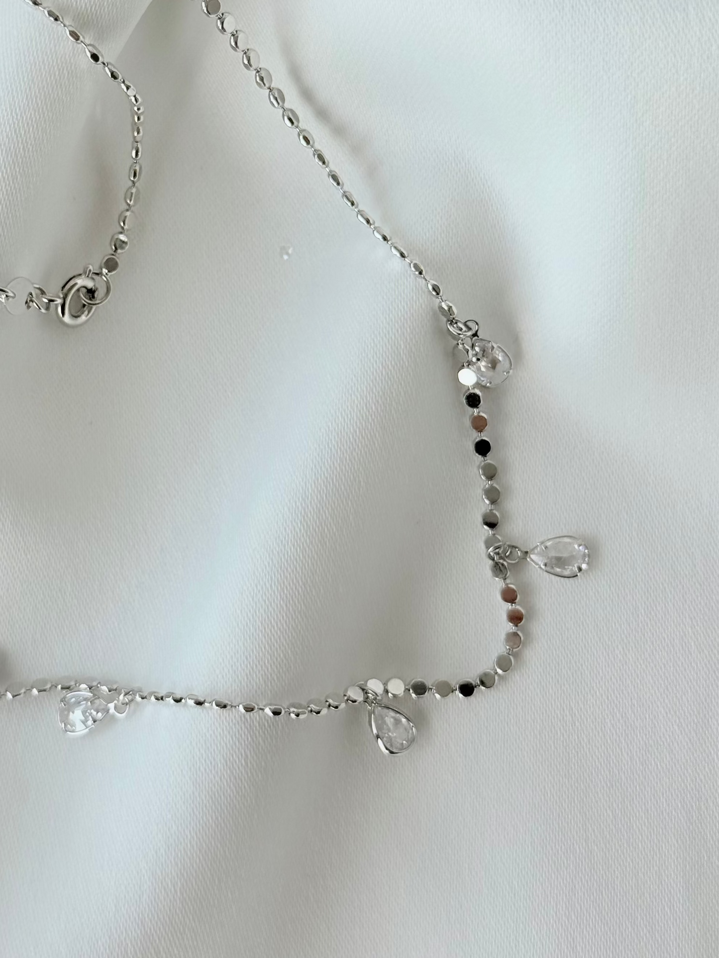 Silver Damla Taş Kolye