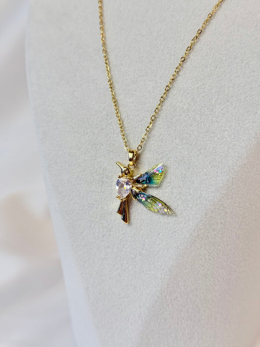 Renkli Sinek Kuşu Kolye