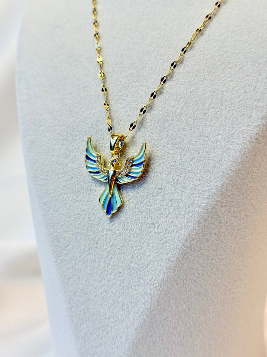 Renkli Anka Kuşu Kolye