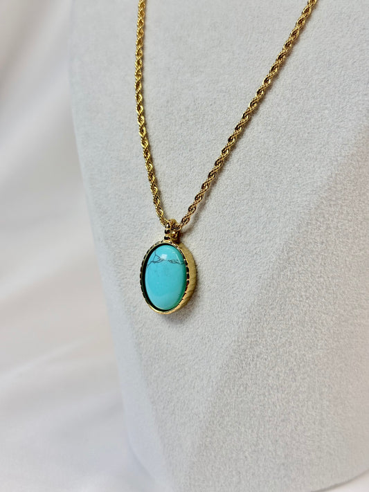 Firuze Taşlı Kolye