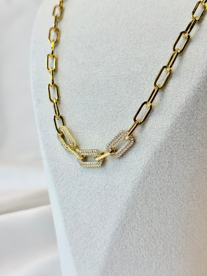 Özel Seri Xuping Taşlı Zincir Kolye/Bileklik Set