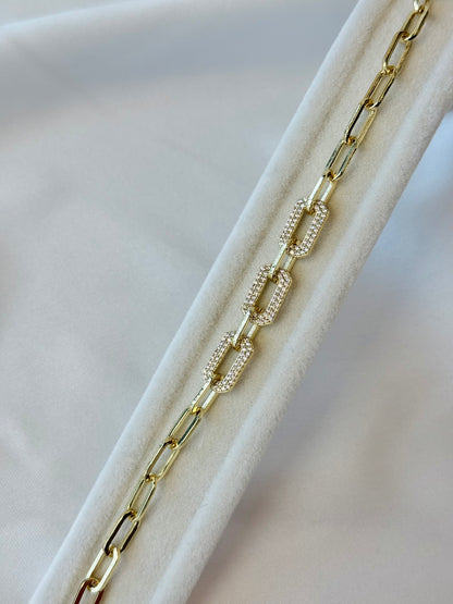 Özel Seri Xuping Taşlı Zincir Kolye/Bileklik Set