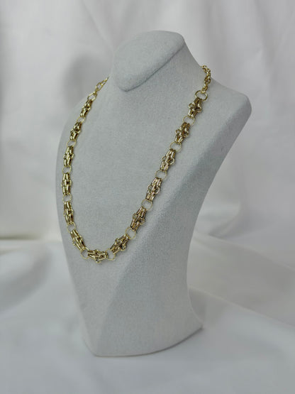 Özel Seri Xuping Gold Modern Halka Zincir Kolye
