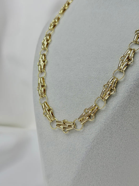 Özel Seri Xuping Gold Modern Halka Zincir Kolye