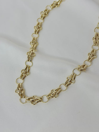 Özel Seri Xuping Gold Modern Halka Zincir Kolye