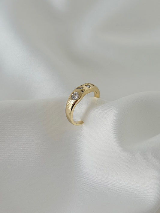 Özel Seri Xuping Gold Sirius Yüzük