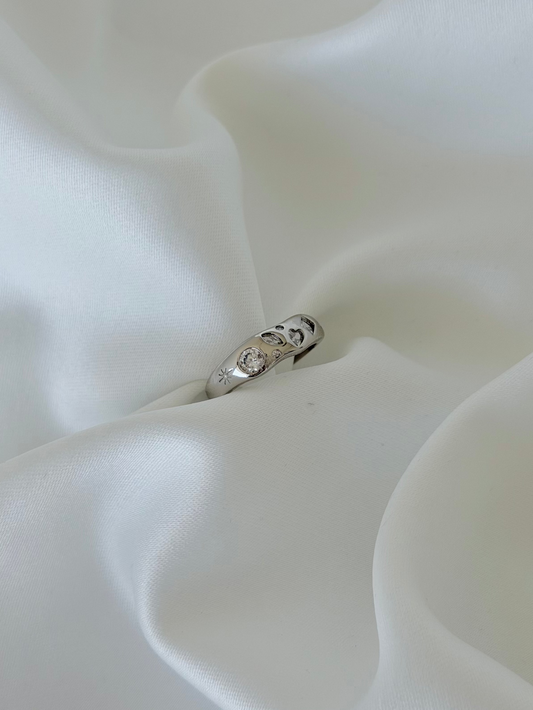 Özel Seri Xuping Silver Sirius Yüzük