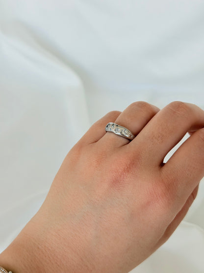 Özel Seri Xuping Silver Sirius Yüzük