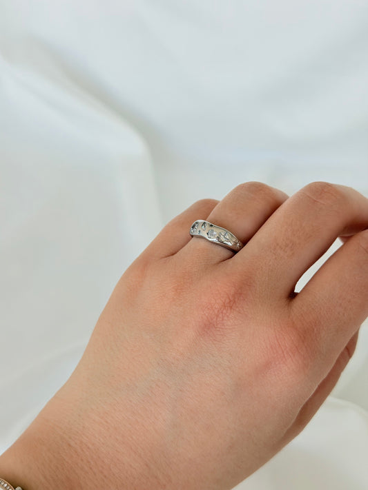 Özel Seri Xuping Silver Sirius Yüzük