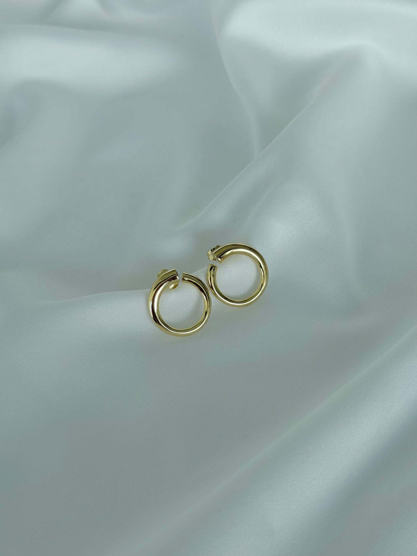 Özel Seri Minimal Gold Halka Küpe