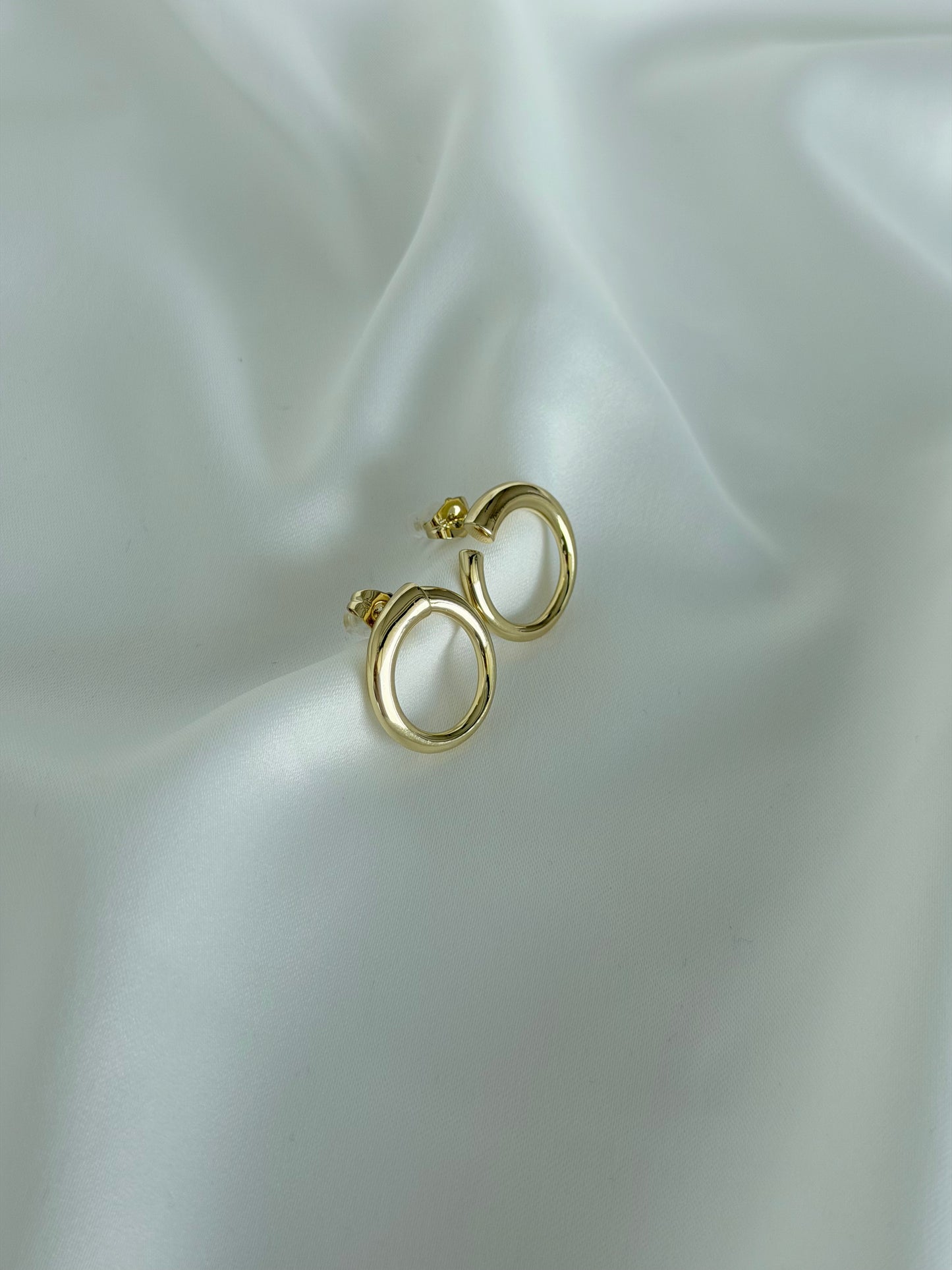 Özel Seri Minimal Gold Halka Küpe