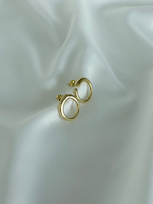 Özel Seri Minimal Gold Halka Küpe