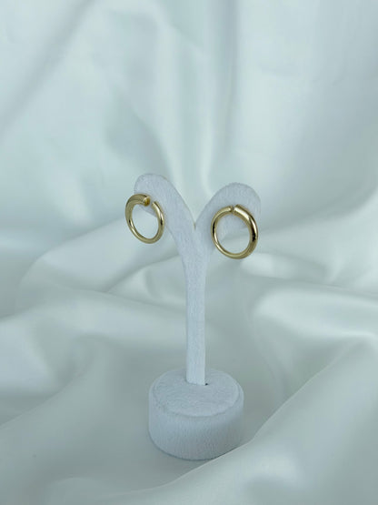 Özel Seri Minimal Gold Halka Küpe