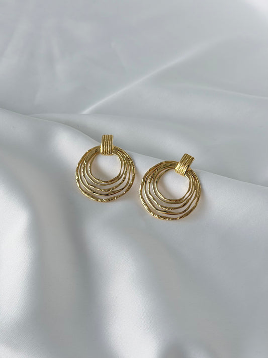 Katmanlı Halka Çelik Küpe