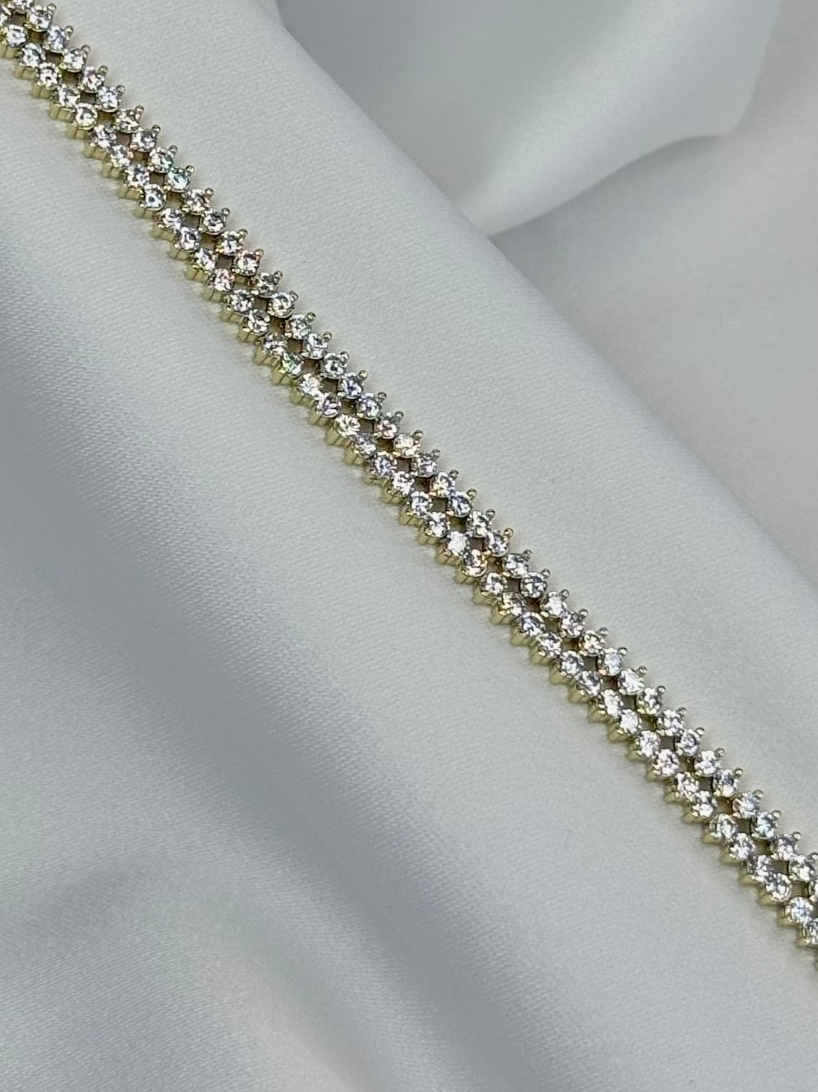 Özel Seri Xuping 2 Sıra Su Yolu Gold Bileklik