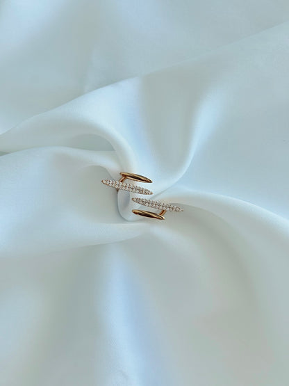 Özel Seri Xuping Taşlı Çapraz Yüzük