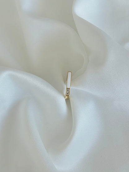 Özel Seri Xuping Taşlı Beyaz Yüzük