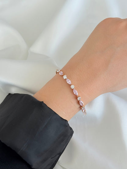 Özel Seri Xuping Damla/Baget Baby Pink Bileklik