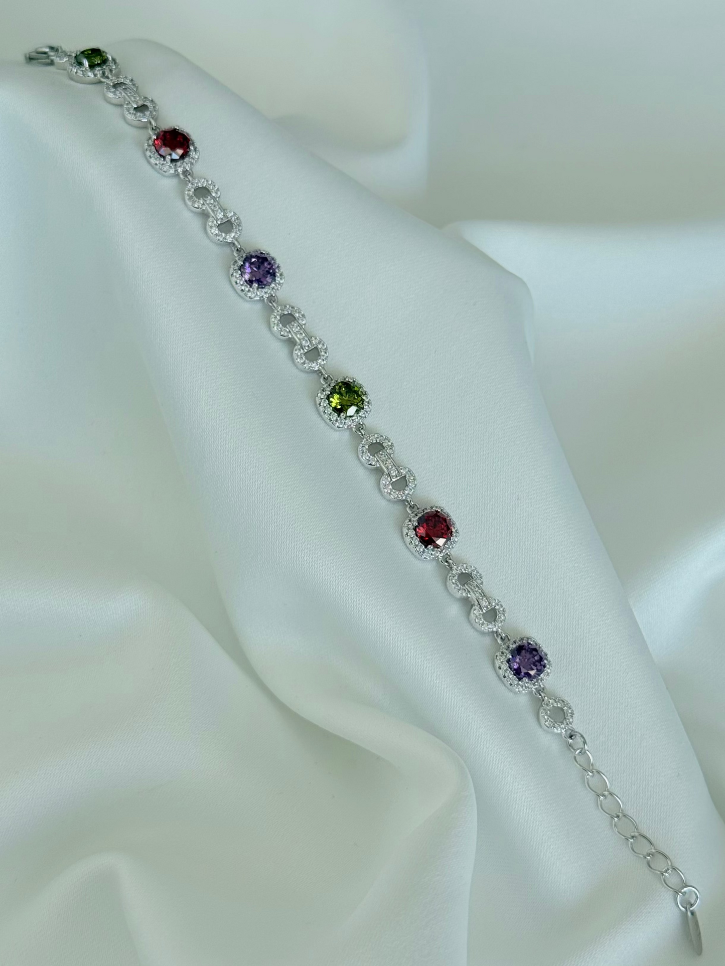 Özel Seri Xuping Zirkon Taşlı Renkli Bileklik