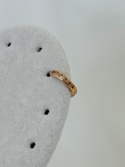 Özel Seri Xuping Rose Gold Taşlı Helix Küpe