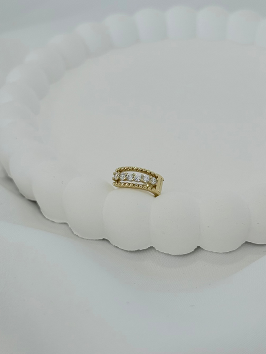 Özel Seri Xuping Sıralı Taş Helix Küpe