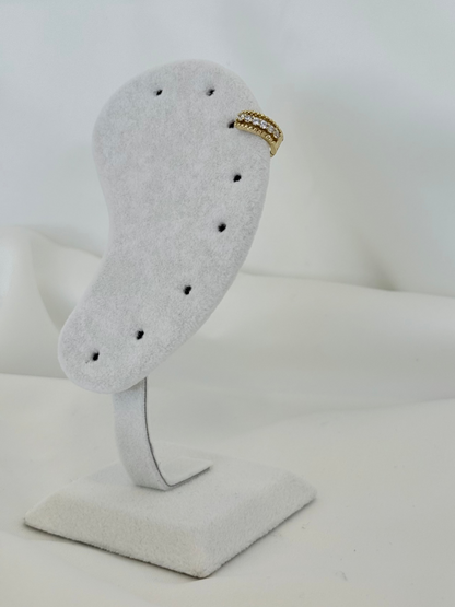 Özel Seri Xuping Sıralı Taş Helix Küpe