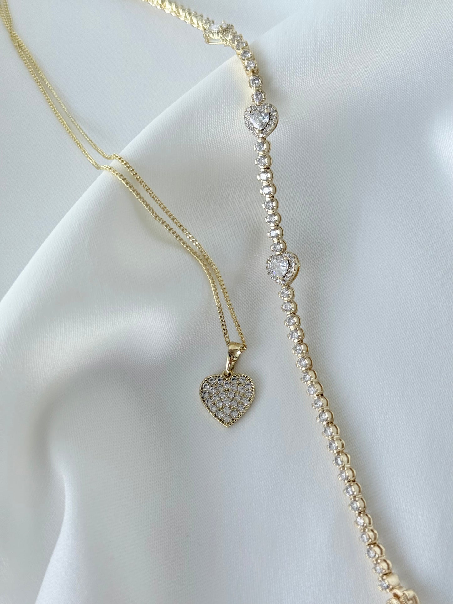 Özel Seri Xuping Pure Love Kolye Bileklik Seti