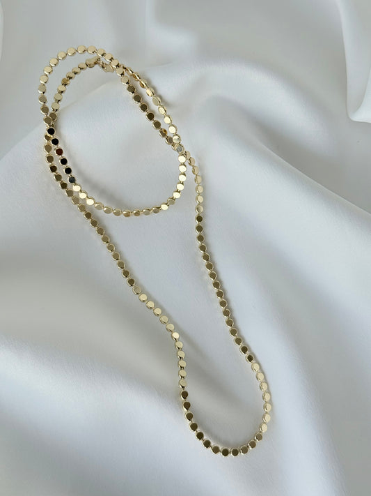 Özel Seri Xuping 60 cm Gold Pul Kolye