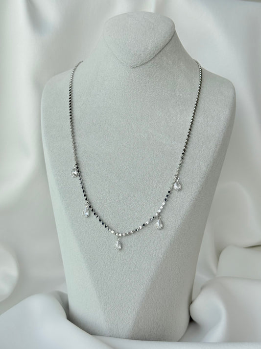 Silver Damla Taş Kolye