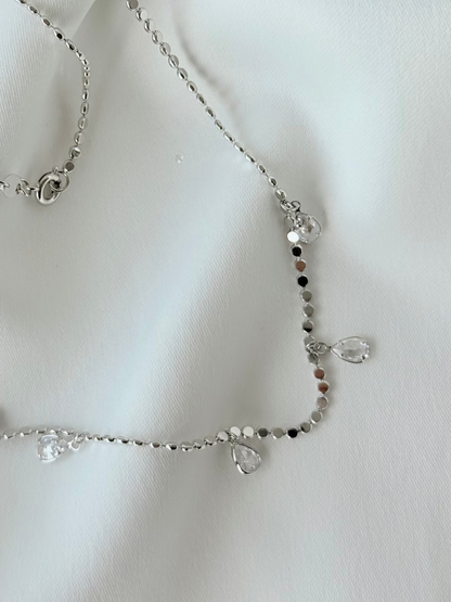 Silver Damla Taş Kolye