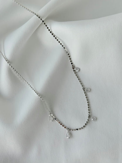 Silver Damla Taş Kolye