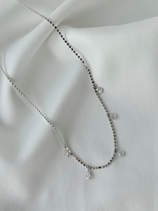 Silver Damla Taş Kolye