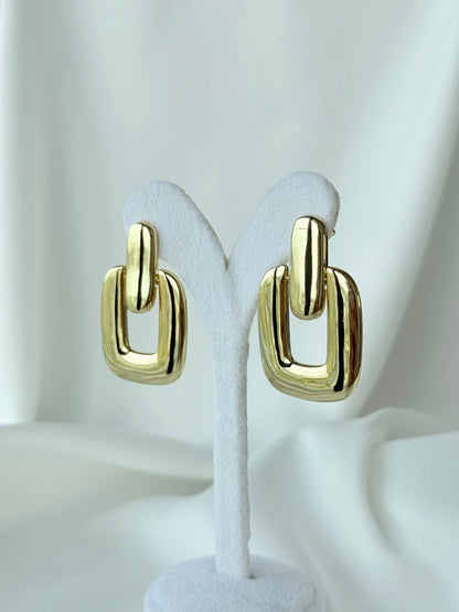 Özel Seri Xuping Sallantılı Dikdörtgen Küpe